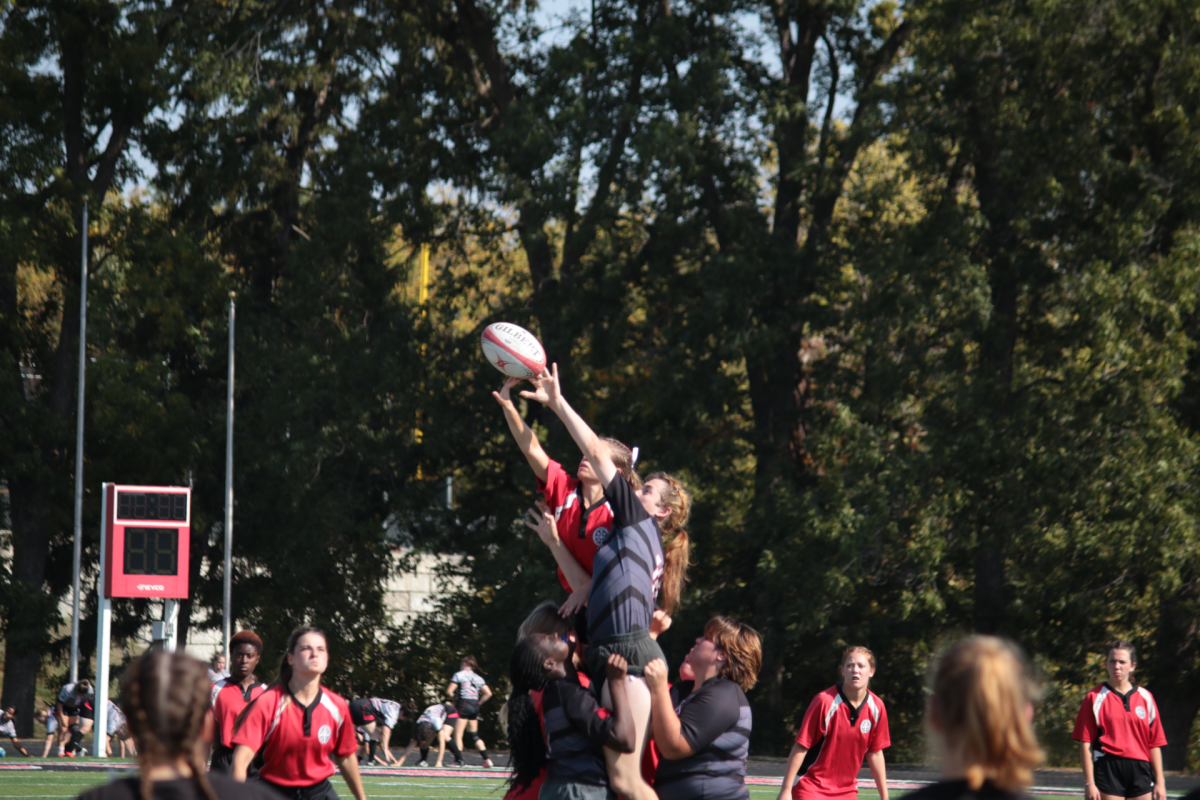 Saints do a lift-off during the game to bring the ball back into play and secure the possession.