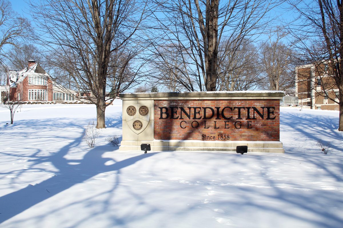 The beauty of a snow-covered campus