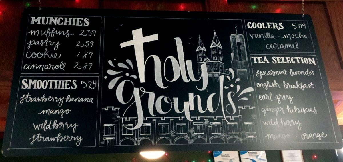 Holy Grounds sign