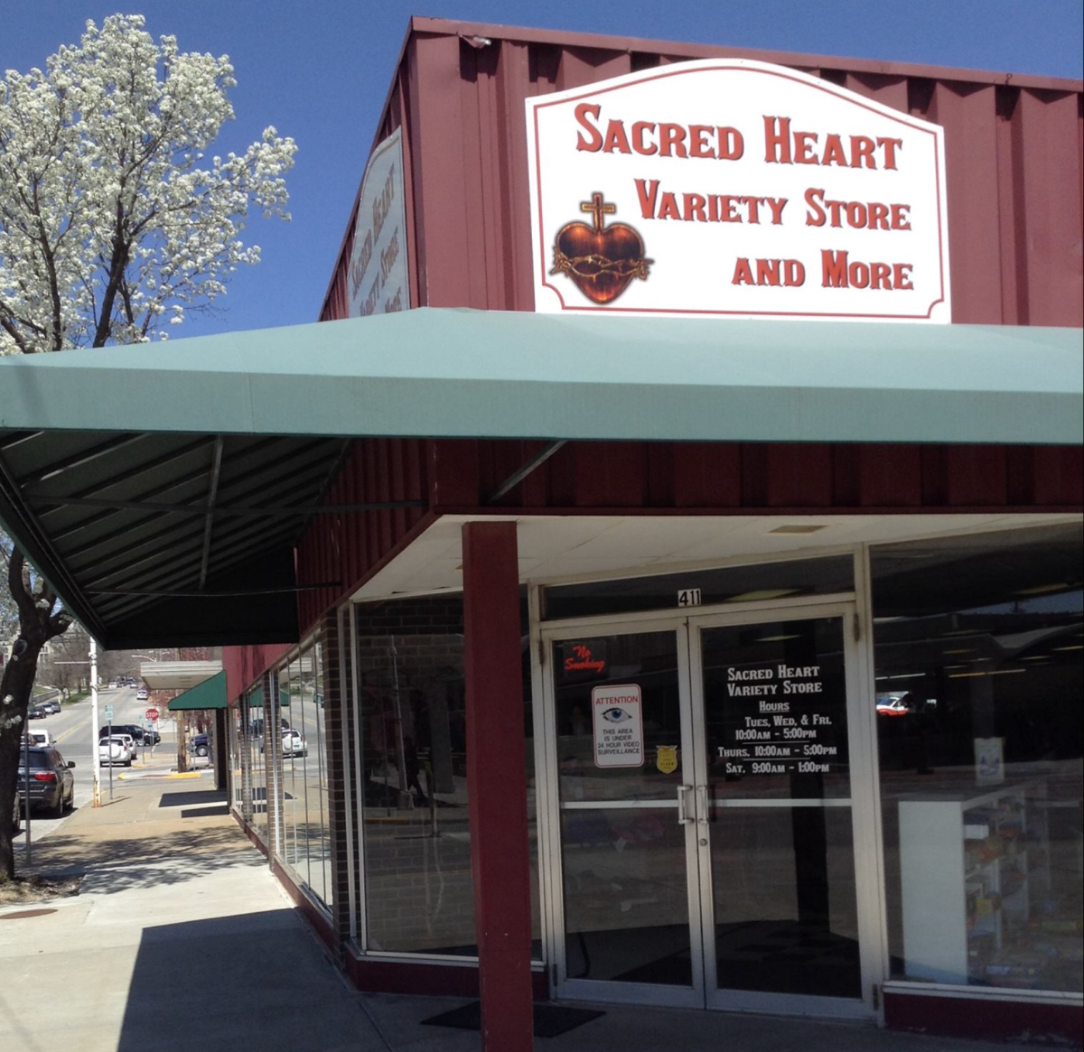 Sacred Heart Variety Store in downtown Atchison.