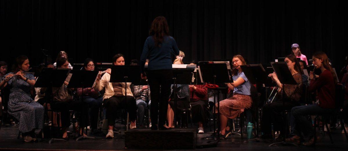 Wind Ensemble practices for their performance 