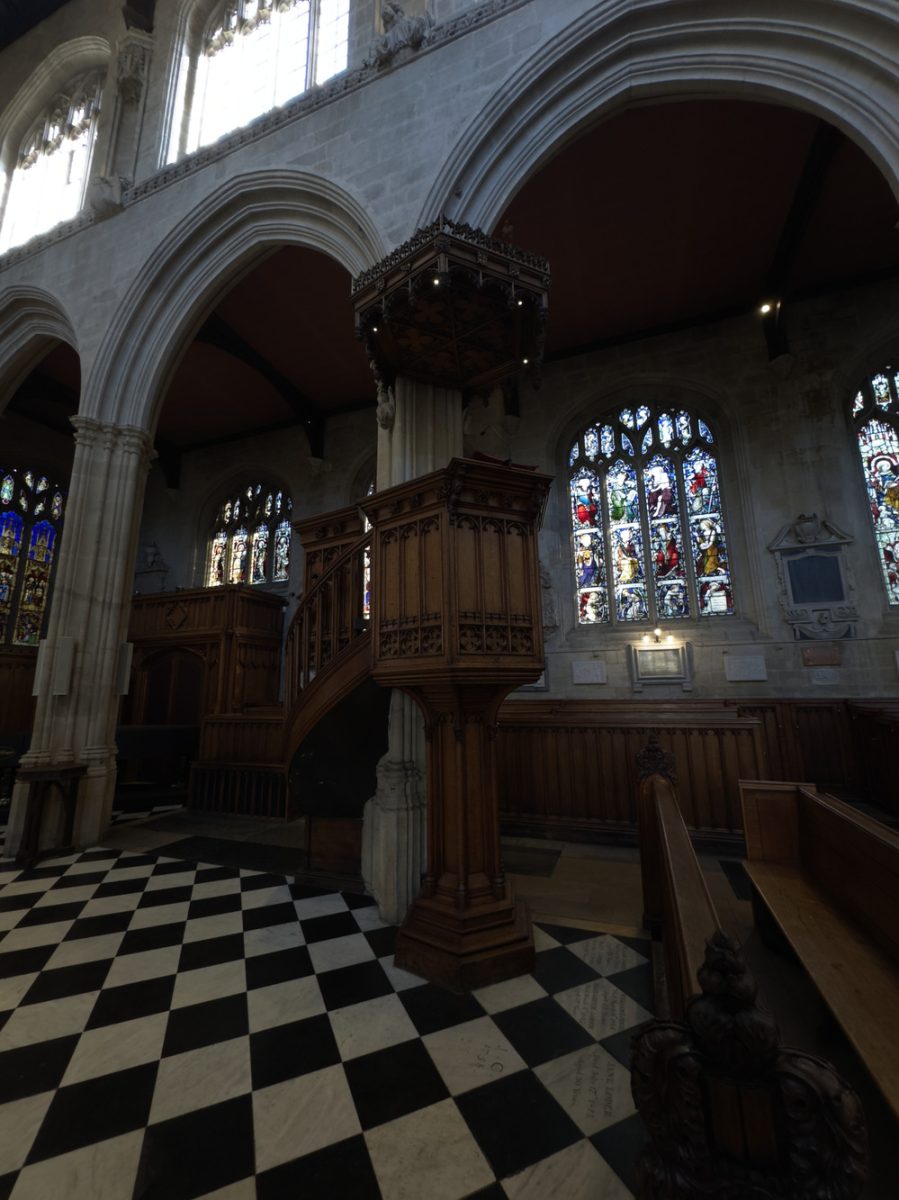 Pulpit where St. John Henry Newman preached.