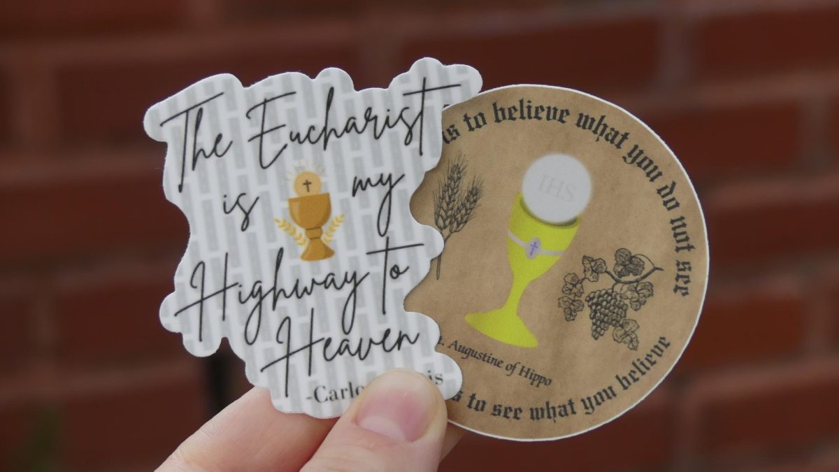 BC students start 'Saintly Stickers' company
