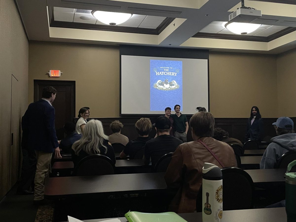 Benedictine College students pitch business ideas at The Hatchery, a “Shark Tank” style  competition