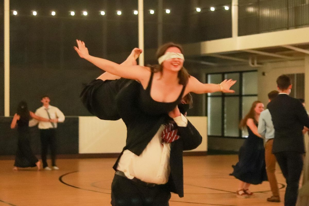Gabriella Nguyen being spun at Spring Masquerade.